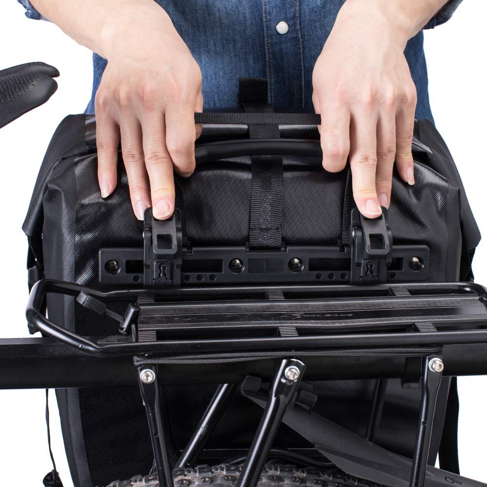 ROCKBROS Pannier Bicycle Rear Side Carrier Large Outdoor 1 Bag or 2 Bags Set Bags, Bags, Bags, Bags, Waterproof, Capacity, Camping, Touring, Use,