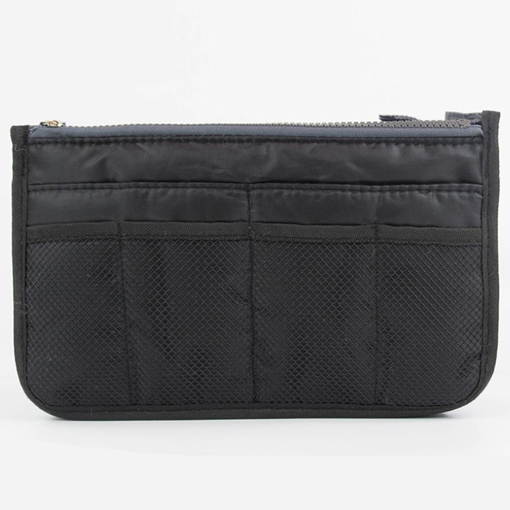 Makeup Handbag Organizer Insert Bag Multi Functional Women Solid Color Cosmetic Travel Bags High Quality Large Capacity Handbags