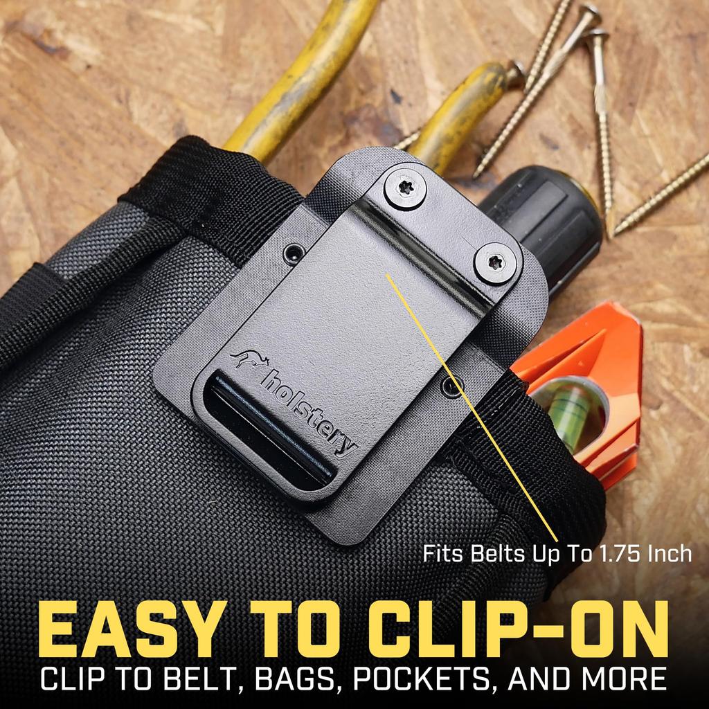 Big Joey Pouch Tool Belt Bag for and Nails Perfect for HVAC and Any Tradesman Clip-on Tools, Screws, - Electricians, Technicians, Plumbers,