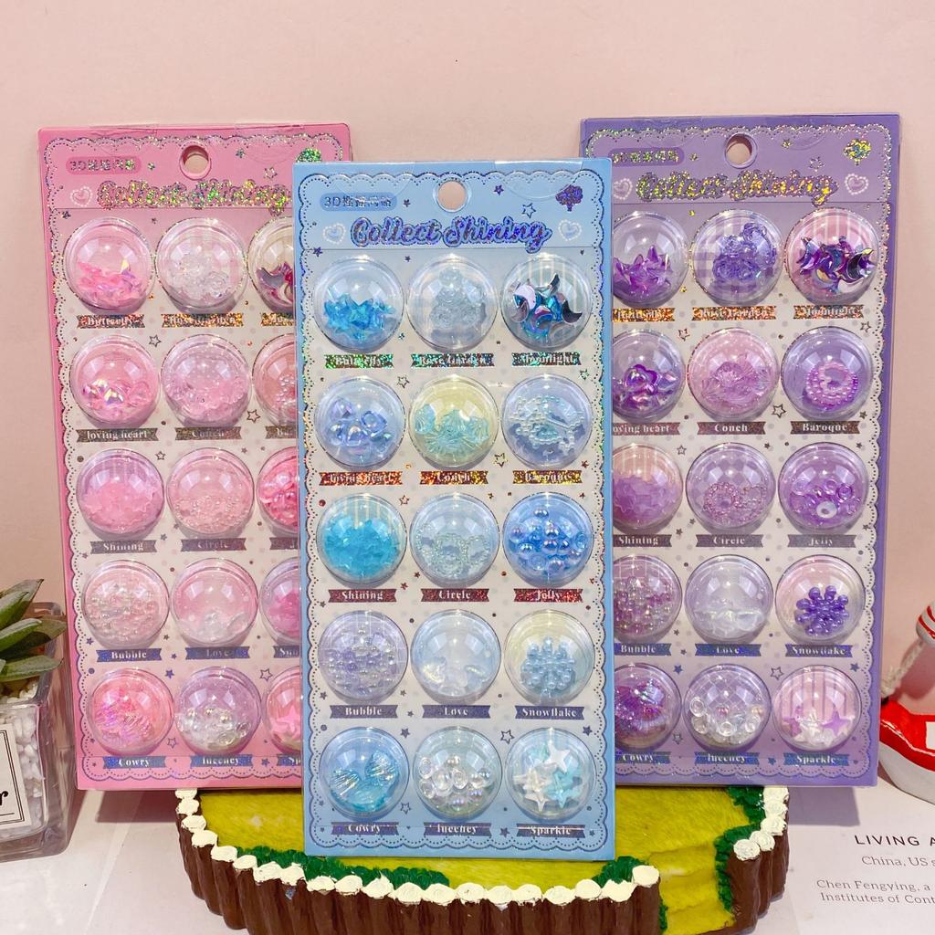 1Pcs 3D Relief Sticker Candy Crystal Butterfly Star Sticker Diy Scrapbook Notebook Decorative Sticker Reward Gift