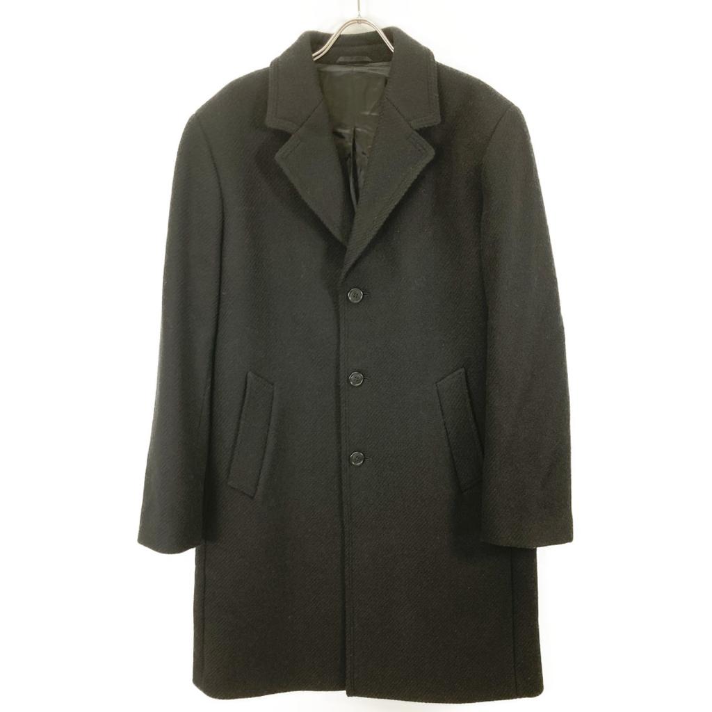 agnes b. MZ26TM58 OF361839 Black Wool Chesterfield Coat Coat 50 blackUsed