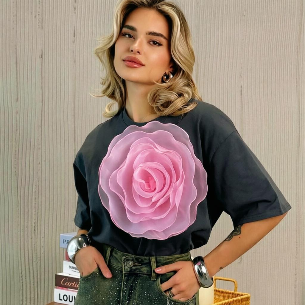 2 szt. 17 cm Biały Różowy Organza Duży Kwiat Suknia Ślubna Akcesorium do Włosów Panny Młodej Kostium na Występ Puszysty Tiul Koronkowy Wzór