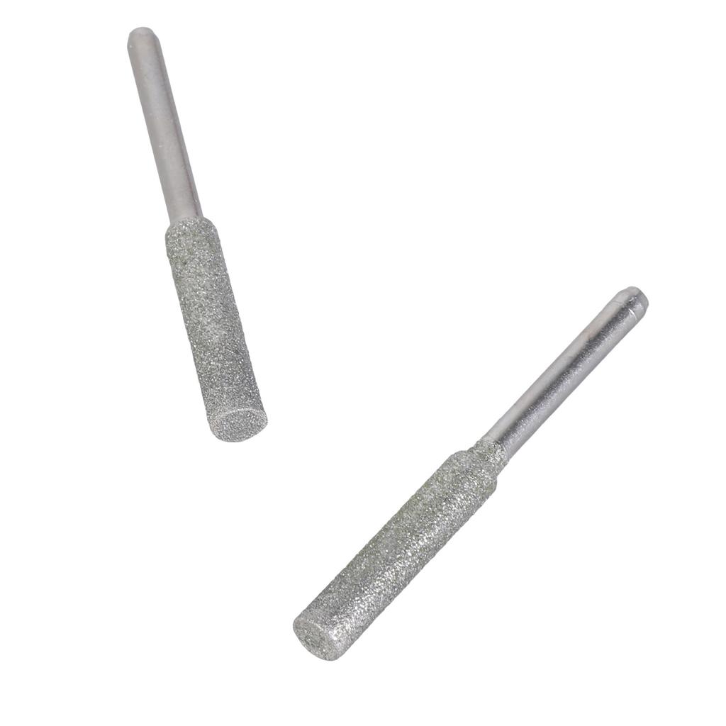 2pcs Emery Chainsaw Sharpener Bit High Hardness Grinding Stone File for Efficient Chain Maintenance Enhances Durability