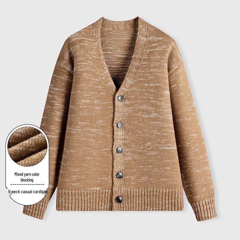 

LAOZ Men s V-Neck Comfort Casual Knit Cardigan M (170)