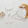 Autumn Baby Girls' Floral Pajama Set: Stylish Long-Sleeve Top & Pants, Casual Two-Piece Homewear