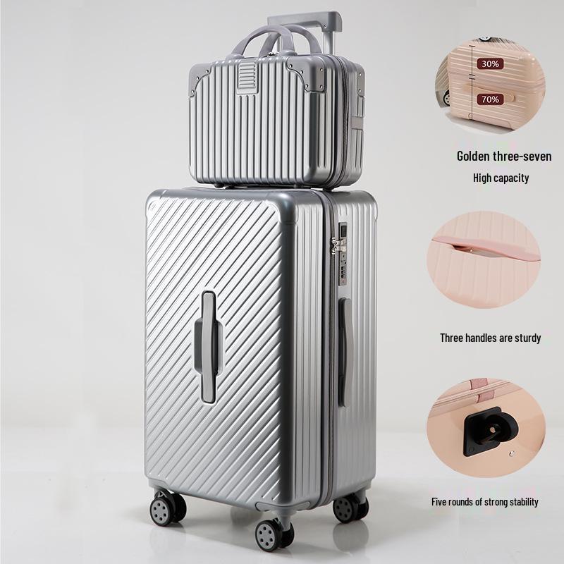Sturdy 5-Wheel Lightweight Suitcase with Large Capacity & Combination Lock