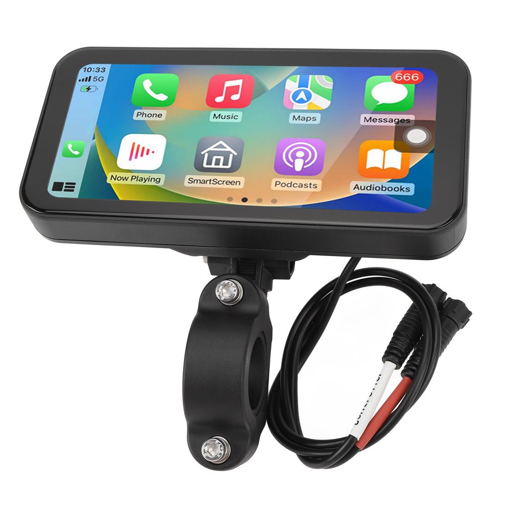 6.25inch Motorcycle Wireless Touch Screen for Carplay for Android Auto Water Resistant Portable Motorbike GPS