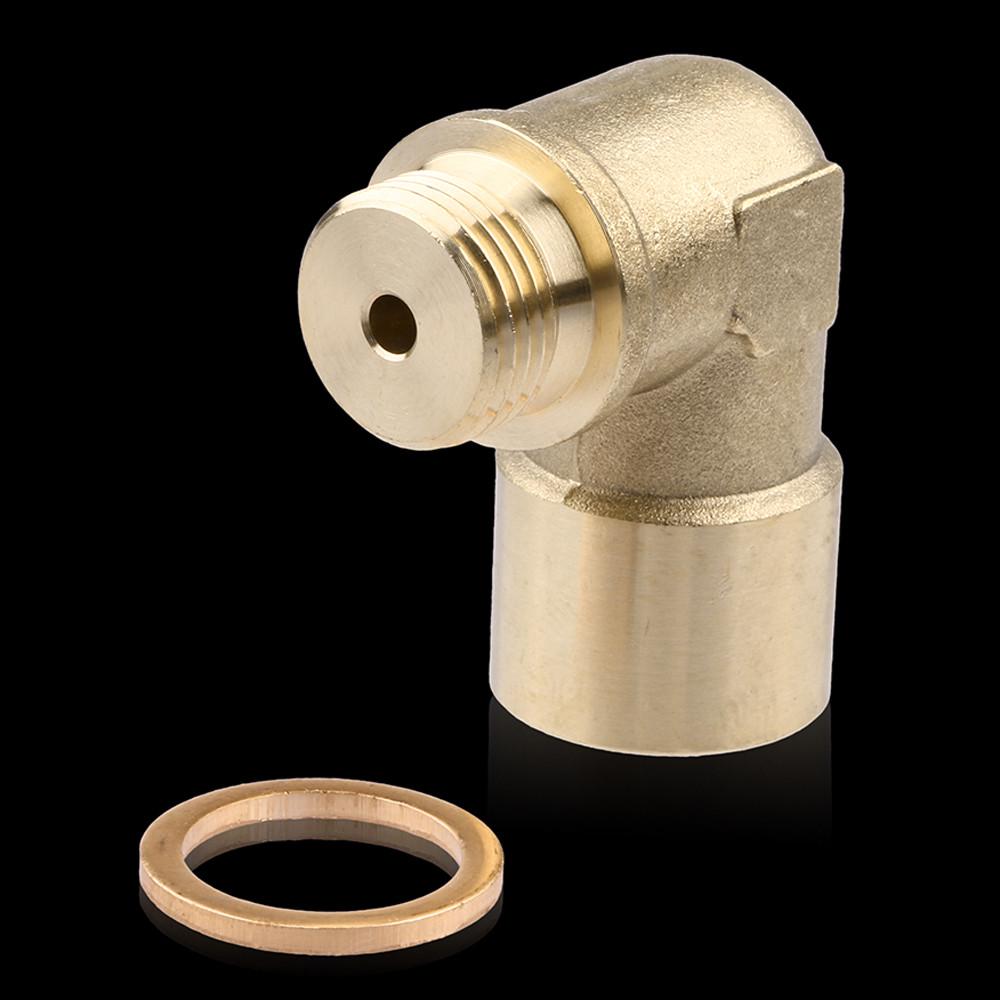 O2 Sensor Extenders Homemade O2 Oxygen Sensor Extension M18 X 1.5 90 Degree O2 Sensor Angled ...