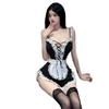 Mei Mei Passionate Maid Lace Role Play Nightgown Set