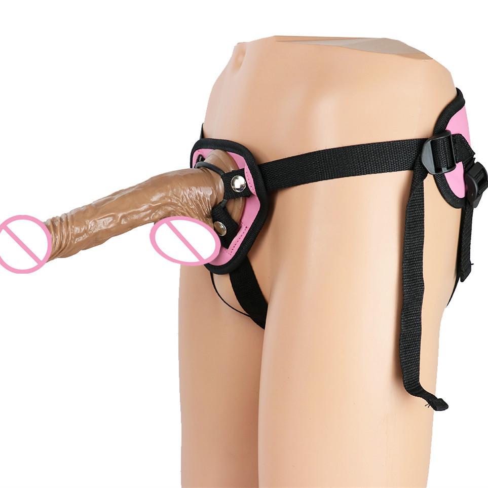 Female Pull-up Pants Fake Penis Sexual Products Female Manual Dildo Masturbator