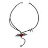 BLINGBAY Women's Pendant Necklace New Personality Sweet Cool Dark Necklace Creative Love Wings Pendant Clavicle Chain Girl Birthday Gift