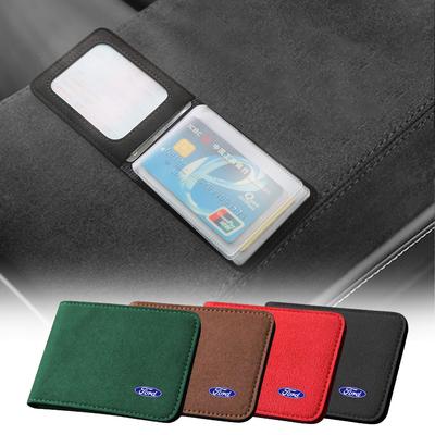 AAAMR1 Car Driver License Leather Cover Card Id Pass Accessories For Focus Mustang Taurus Escape Kuga Explorer STRACING Fiesta MK7
