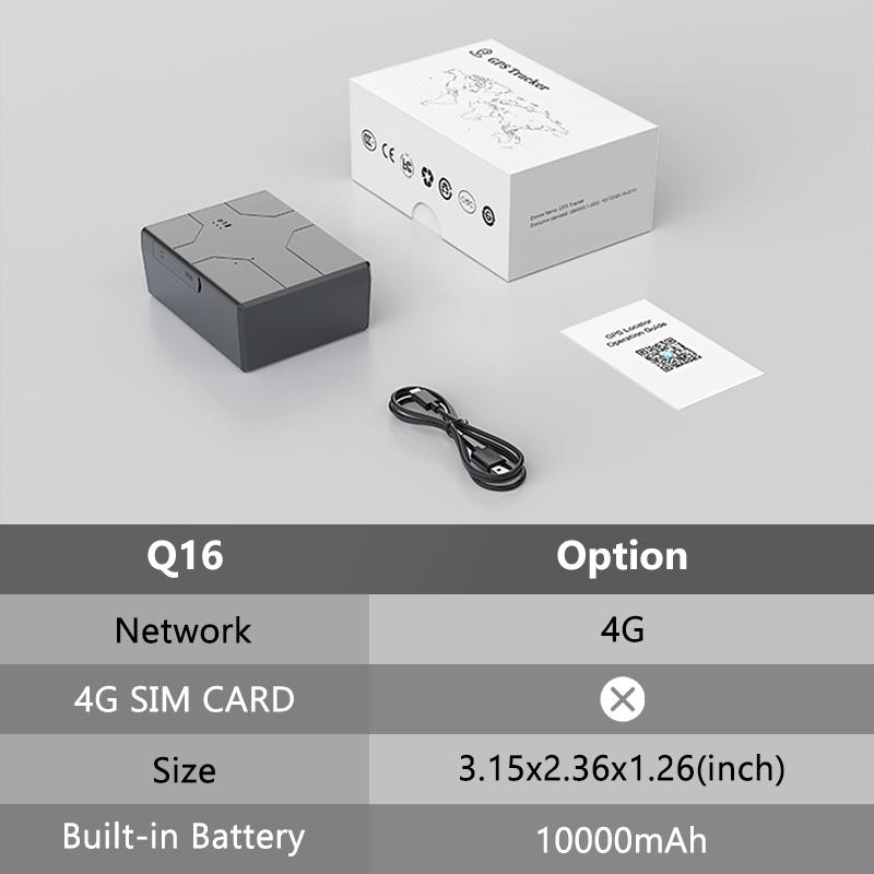 20000/10000mAh GPS Tracker Auto 4G Vehicle GPS Locator Real-time GPS Tracking Device Geo-Fence Vibration Alarm GPS Location APP