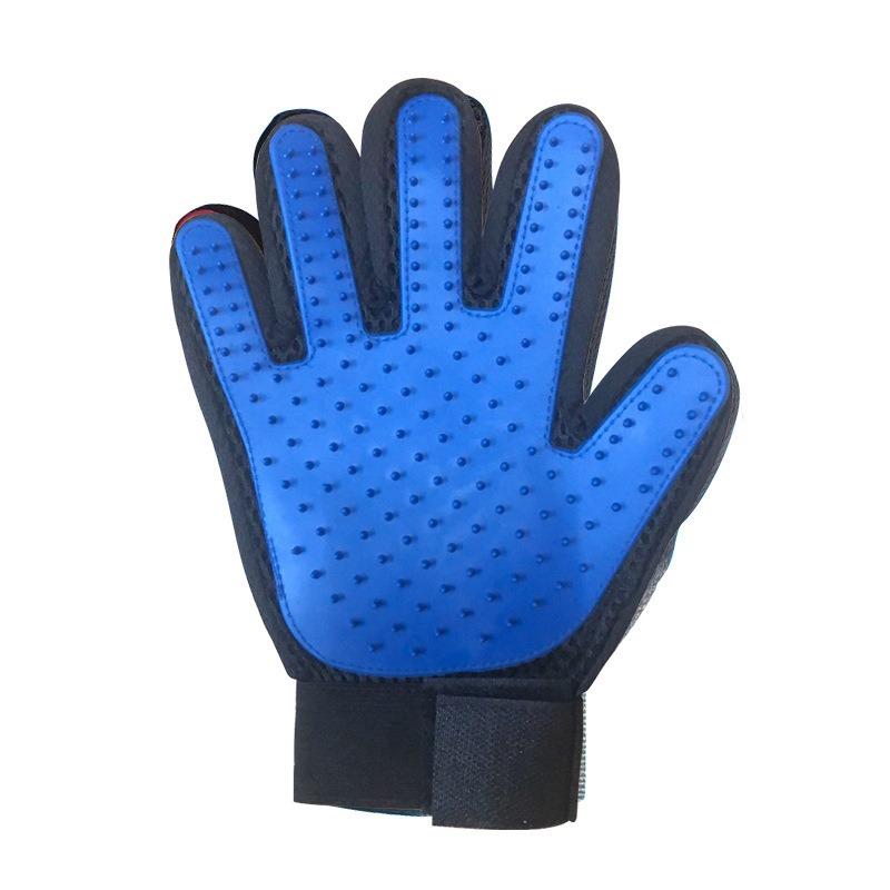 Breathable Mesh Palm Brush Pet Deshedding Glove For Cat And Dog Hair Removal