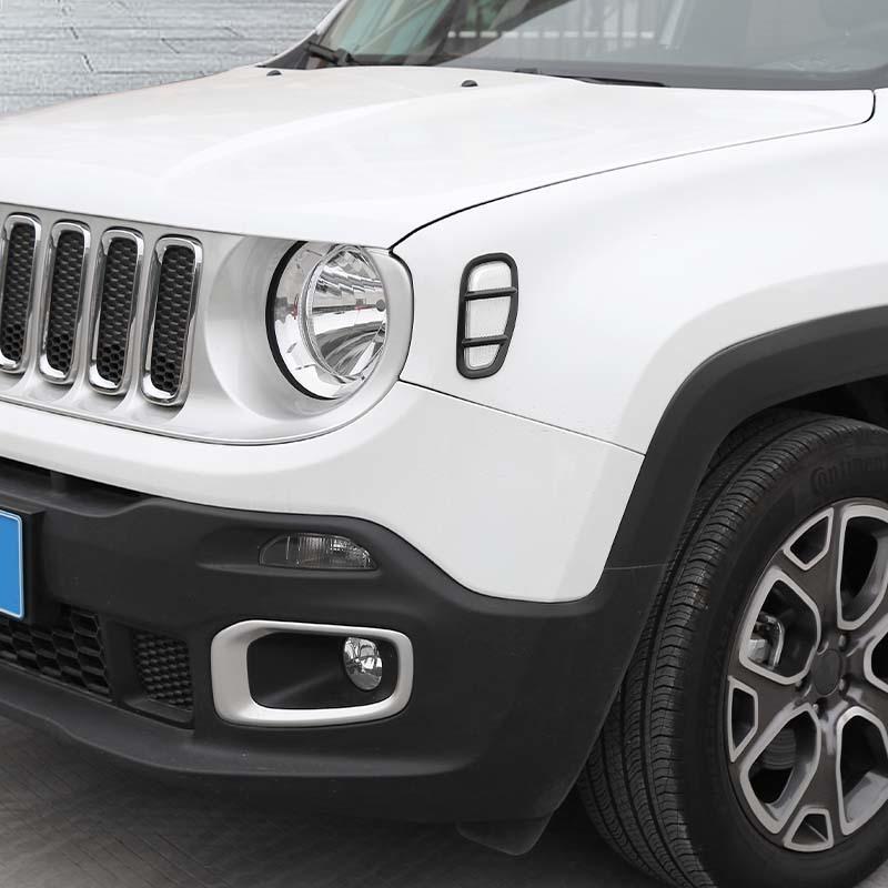 Car Fender Leaf Board Lampshade Lamp Decoration Protective Cover For Jeep Renegade 2016 Up Car Exterior Accessories