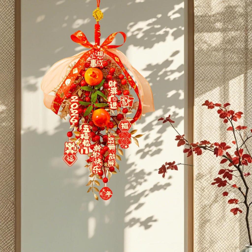 Chinese Year Hanging Decoration Decor Decorative Traditional Entryway Sign for