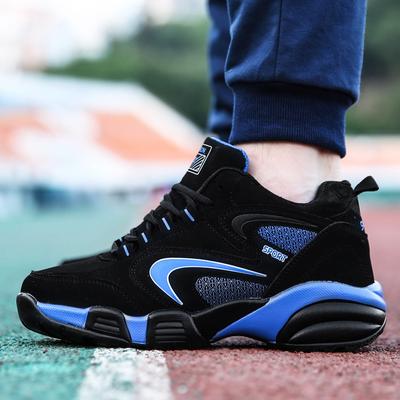 Casual Sneakers Men Anti-slip Breathable Outdoor Lace-up Soft Men Shoes Women Thick-soled Plush Wear-resistant Running Shoes Men