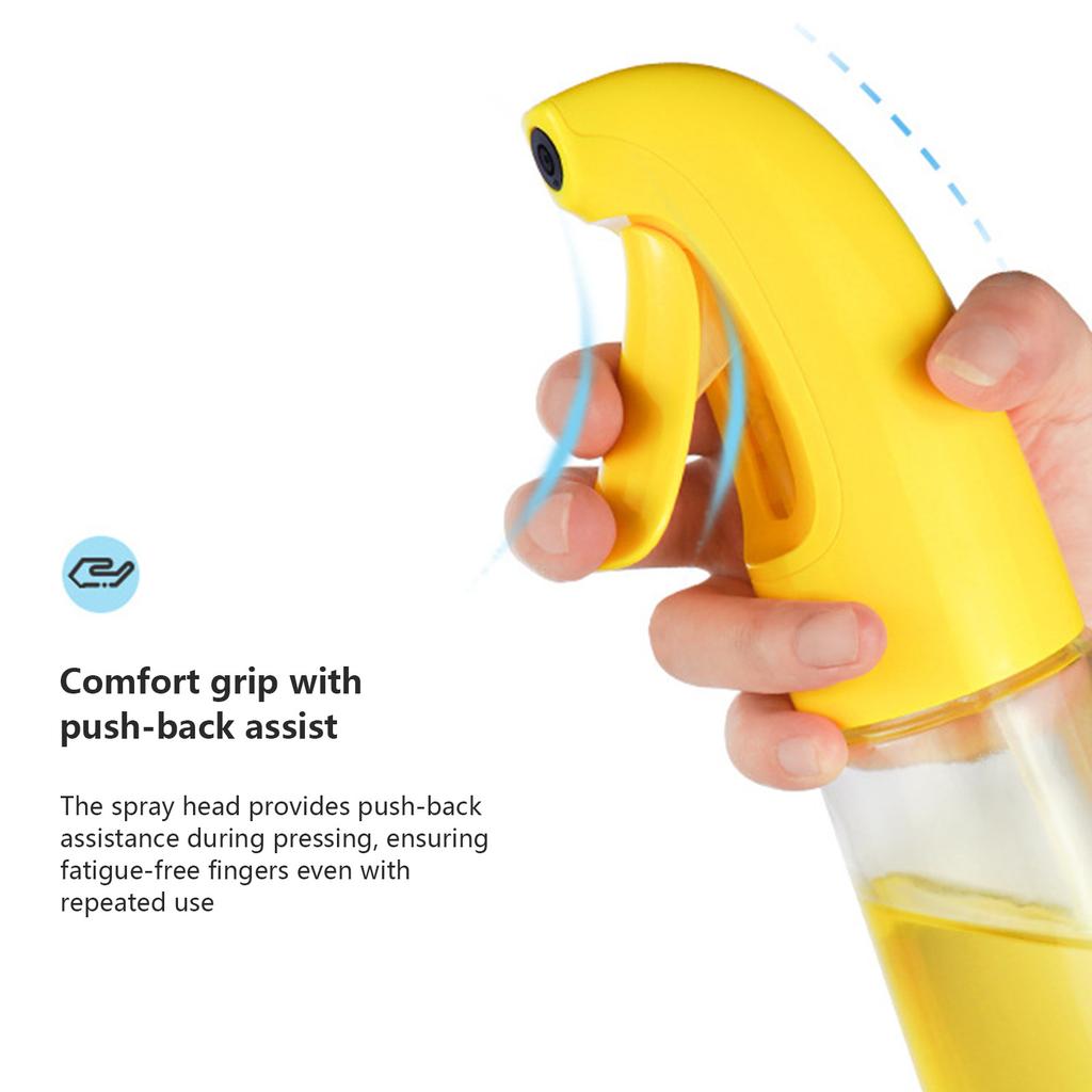 Stainless Steel Oil Spray Bottle Kitchen Press Type Oil Dispenser Olive Oil Sprayer Cooking Spray