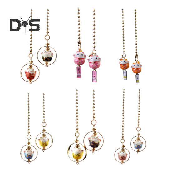 Rearview Mirror Pendant Car Interior Hanging Accessories Easy To Hang Adorable Appearance Lucky Cat Hanging Decoration