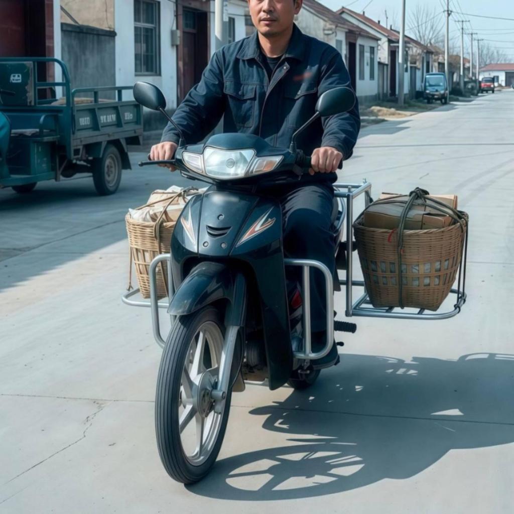 Foldable Scooter Delivery Rack Rust-Proof Vehicle Accessory
