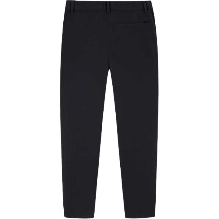 Anta Champion All-Weather Series Solid Color Mid-Rise Comfortable Breathable Straight Leg Casual Pants Women bottoms Black 162430513-2