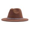Autumn and winter European, American and western cowboy hats fashion woolen jazz hats men's and women's British fedora hats