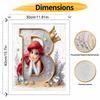 Disney Ariel Letter B DIY Oil Painting Kits Hand Painting Home Decor Craft Gift Ideas Canvas Wall Art Paint by Numbers Set Decor