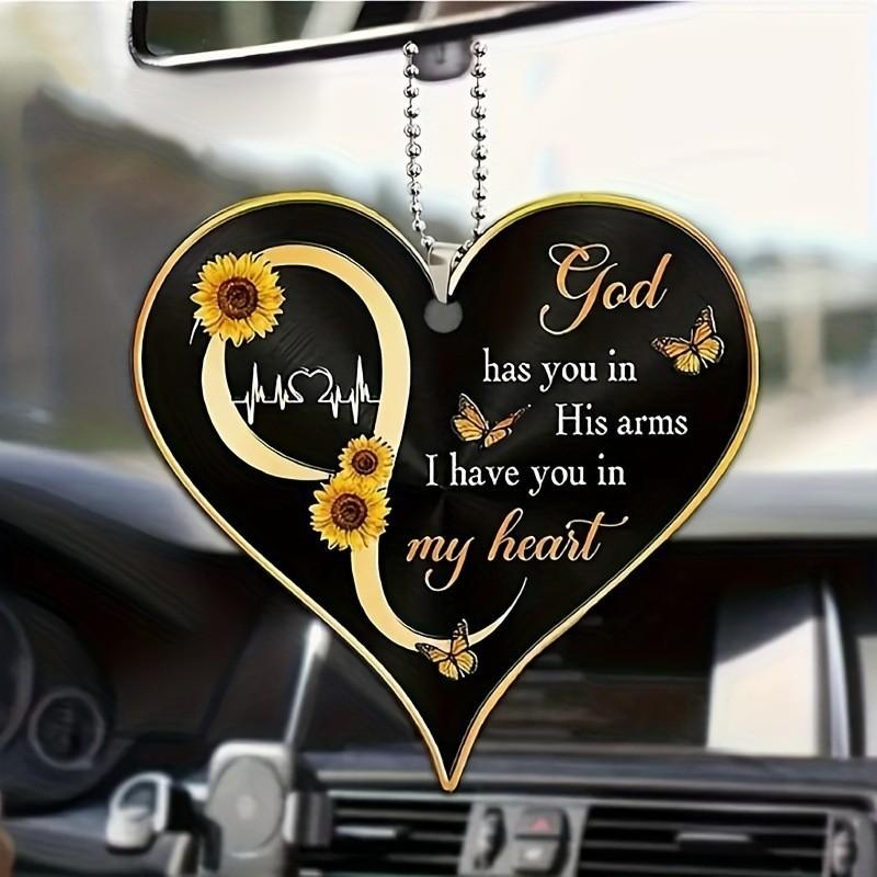 Acrylic Playful Car Decor Quirky Cartoon Hanging Ornament Versatile Bag And Home Use