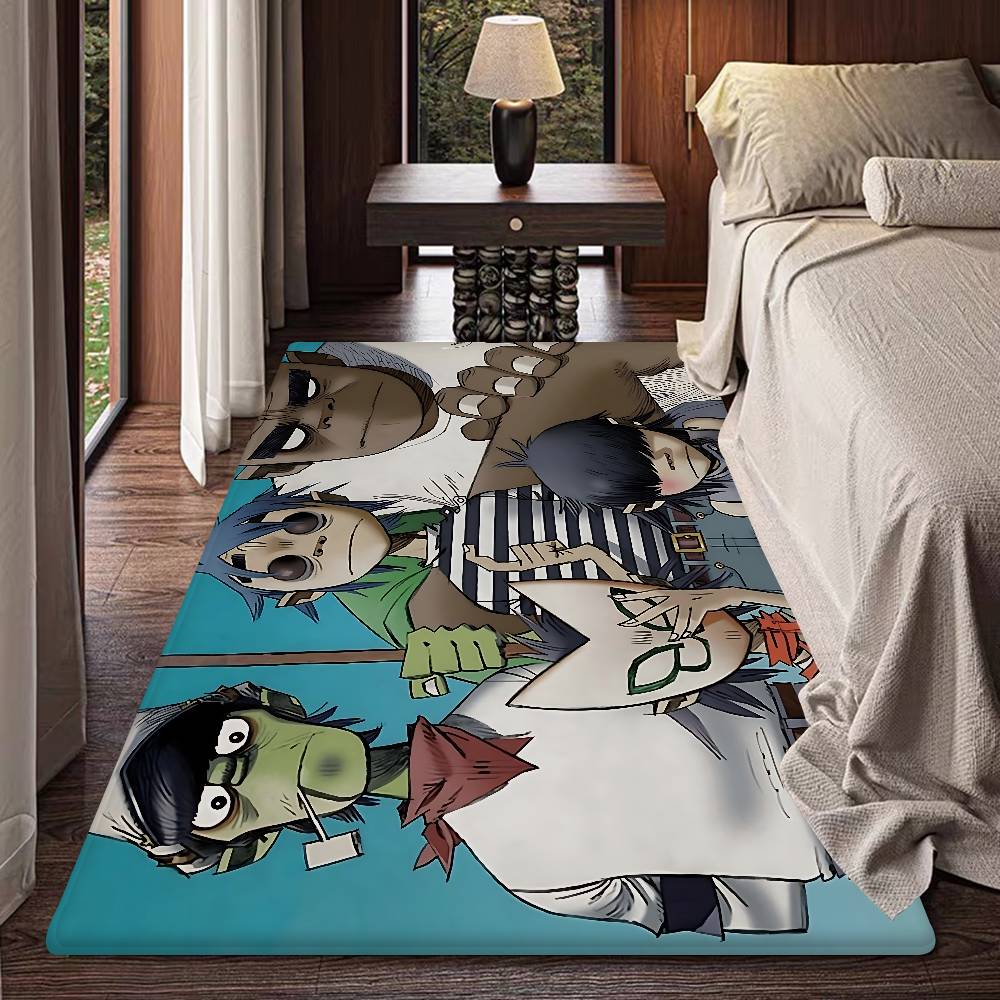 Music Cool Band G-gorillaz Door Mat Washable Non-Slip Living Room Sofa Chairs Area Mat Kitchen Doormat Area Rug