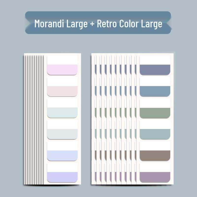 Colorful Transparent Writable Index Tabs and Memo Stickers for Students