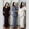 2025 Spring Women's Fashion: European & American Knitted Sweater Casual Set