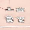 Cry And Keep Going Enamel Pins Stop Wishing Start Doing Motivational Brooches Lapel Badge Jewelry Accessories Gifts for Friends