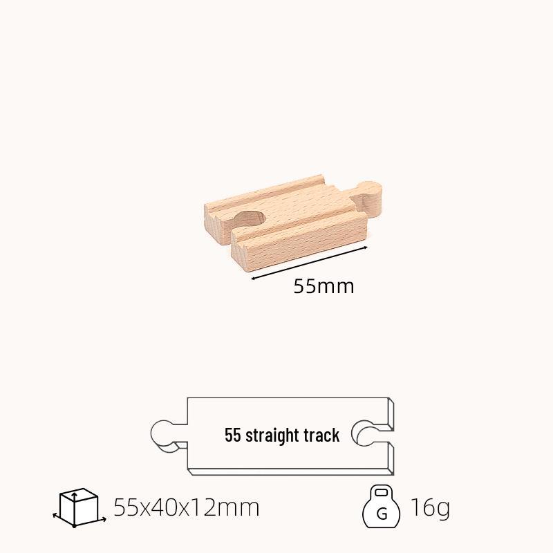 

Электрический деревянный набор железнодорожных путей: Развивающая игрушка из 88 деталей для мальчиков и девочек