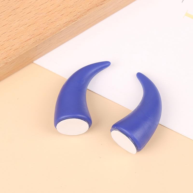 2 szt. Silikonowe Rogi Diabła Uszy Kota Dekoracja na Kask Motocyklowy Dirt Bike Uniwersalna Dekoracja Motocykla Roweru Naklejki na Kask