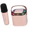 Mini Karaoke Maschine Kinder Tragbarer Bluetooth Lautsprecher mit Drahtlosem Mikrofon Kleinkind Mädchen Jungen