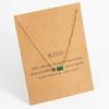 Minimalist and Exquisite Birthstone Women's Necklace Pendant Stainless Steel Plated 18K Gold Birthstone Jewelry Gift Necklace