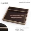 PU Leather Double-Sided Jewelry Tray for Necklaces & Rings - Small Display for Accessories or Jade Ware
