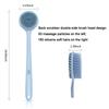 NILKANTH® - Back Scrubber,Bath Body Brush for Exfoliating Silicone Shower Brush Long Handle Massage Improve Your Circulation (Blue)