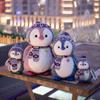 Cute Penguin Plush Toy With Christmas Scarf And Hat Soft Stuffed Animal For Girls And Kids 20cm Grey Penguin