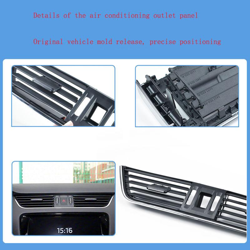 Octavia Car Front Center Dashboard Left Right Middle AC Vent Grille Air Vent Panel Cover For Skoda 2015- 5E0820951D