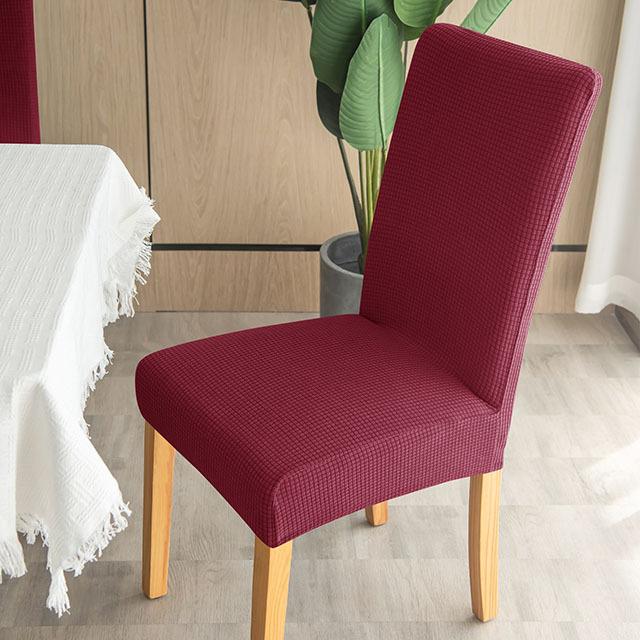 Vanntette Jacquard Stoltrekk Vevd Ensfarget Mais Elastisk Kornmønster Kjøkken Kontor Stoltrekk Støvtett For Spisestue