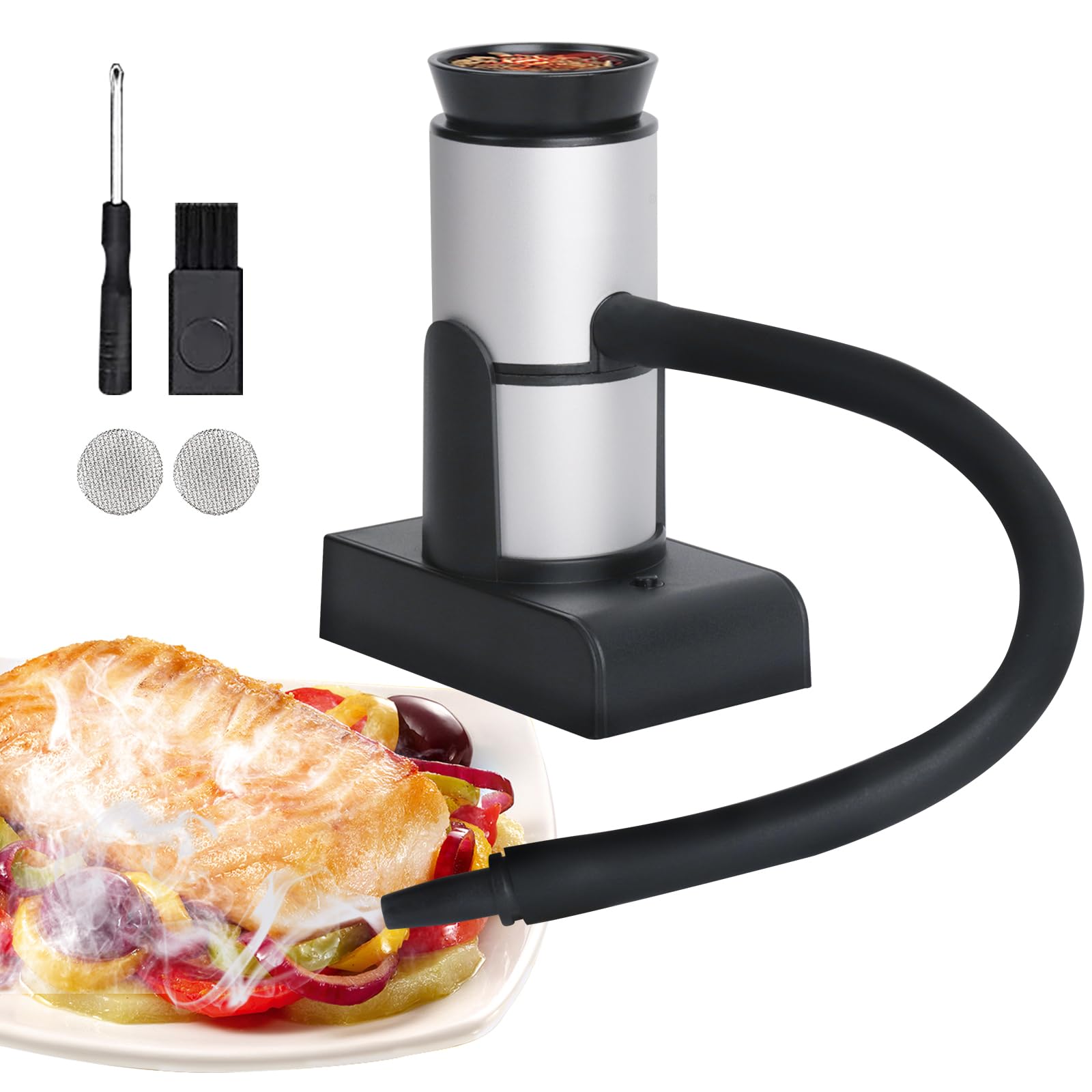 

DAI NING Battery Home Tabletop Smoker for Home Smoke Cold Smoke Maintenance Kit Japanese Instruction Manual Smoker, Smoker, Smoker, Small, білий