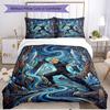 3pcs Duvet Cover Set (1*Duvet Cover + 2*Pillowcase, Without Core), Final Fantasy Print Soft All‑Season Bedding Set, Home Bedroom Decor Gift