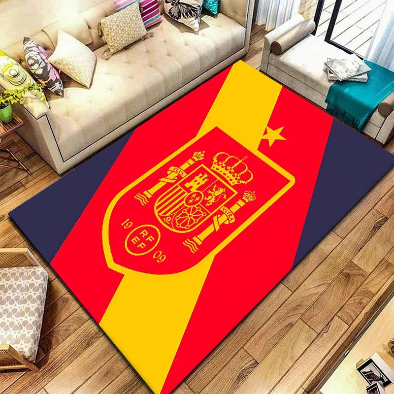 Spain National Football Team Carpet Rug for Living Room Bedroom Home Sofa Decoration,Kids play Non-slip Floor Mat