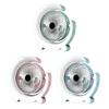 3-speed Desk Fan Electric Fan Table Fan Rechargable 1200mAh Table Fan with Colorful Light Low Noise Fan for Office Room