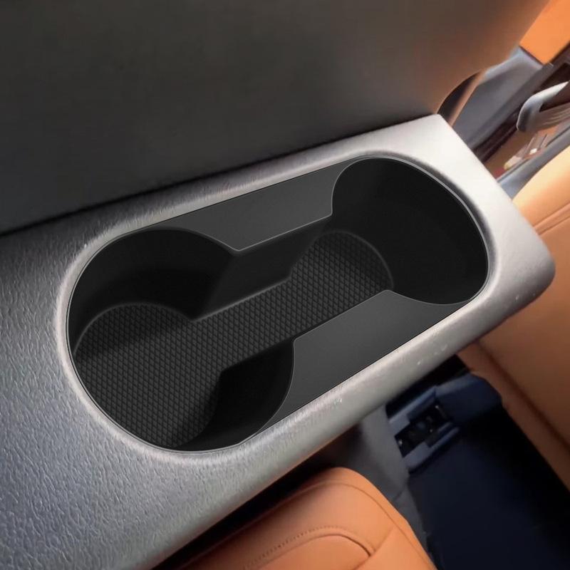 For Mazda CX90 CX-90 2024 2025 Silicone Rubber Car 3rd Row Water Cup Holder Box Cup Hook Interior Accessories