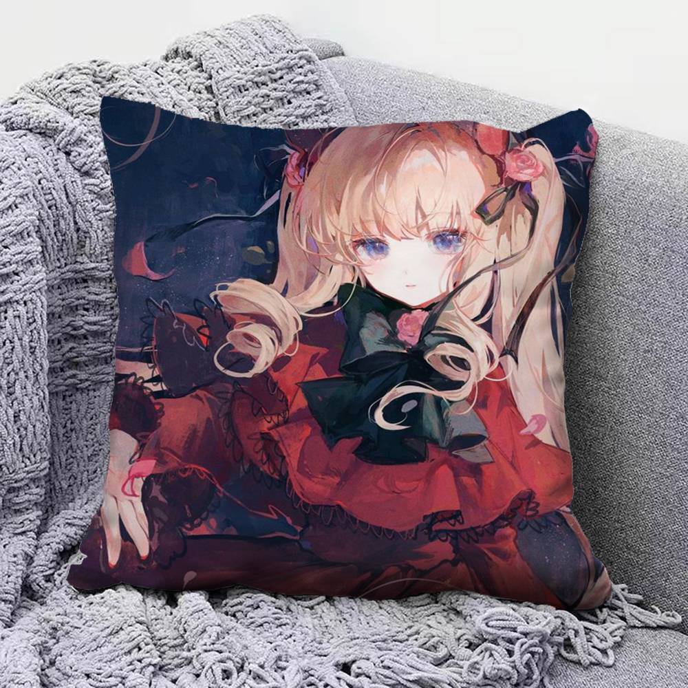 Rozen Maiden Anime Girl Mercury Lampe Home Sofa Cushion Covers and Aecorative Custom Pillow Covers