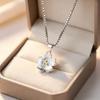 Joli Collier Fleur de Cerisier pour Filles Argent 925 Pendentif Floral Bijoux Quotidien Décontracté, Cadeau d'Anniversaire/Saint-Valentin