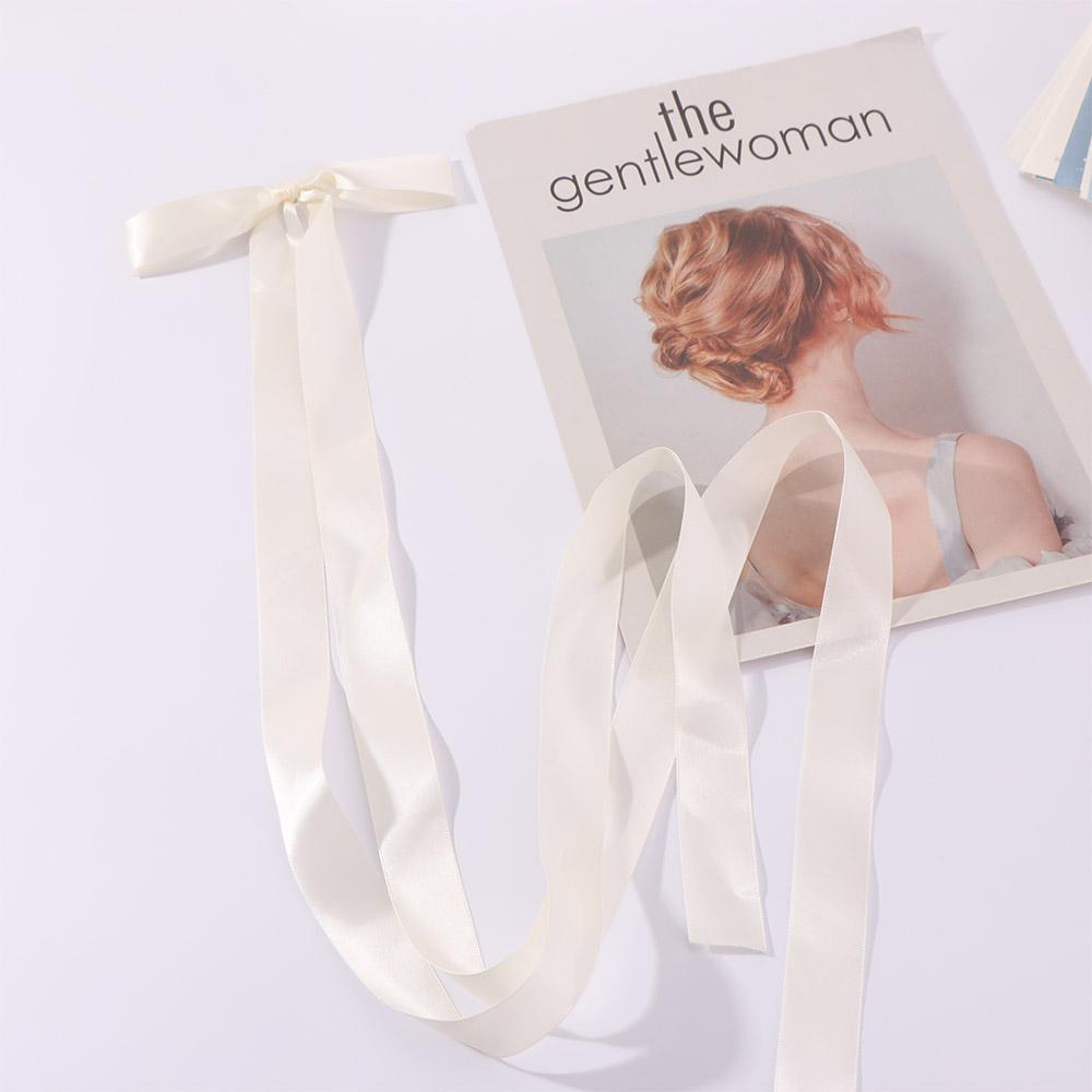 Sweet Extra Long Ribbon Bow Hairpin Satin Hair Accessories Cute Bowknot JK Hair Clip Fashion