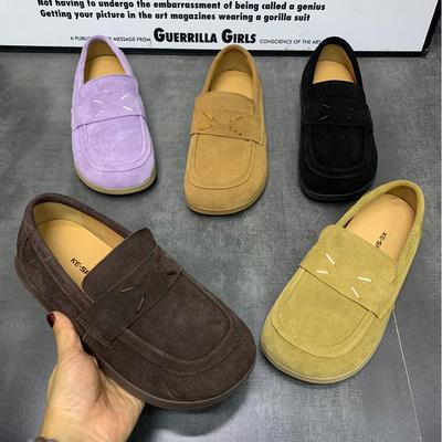 Moda Feminina Sapatos de Verão de Couro Femininos Planos Tamanhos Grandes Mocassins Casuais Femininos Slip-On Sapatos Femininos Novo Estilo 2024